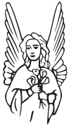 Clipart Image For Gravemarker Monument angel 33